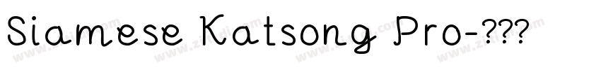 Siamese Katsong Pro字体转换